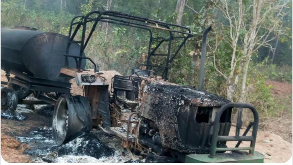 02 02 2024 fire in vehicle in narayanpur