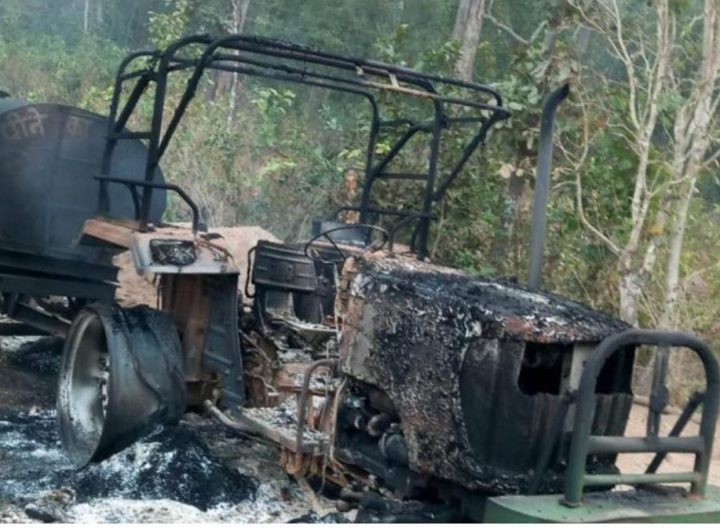 02 02 2024 fire in vehicle in narayanpur